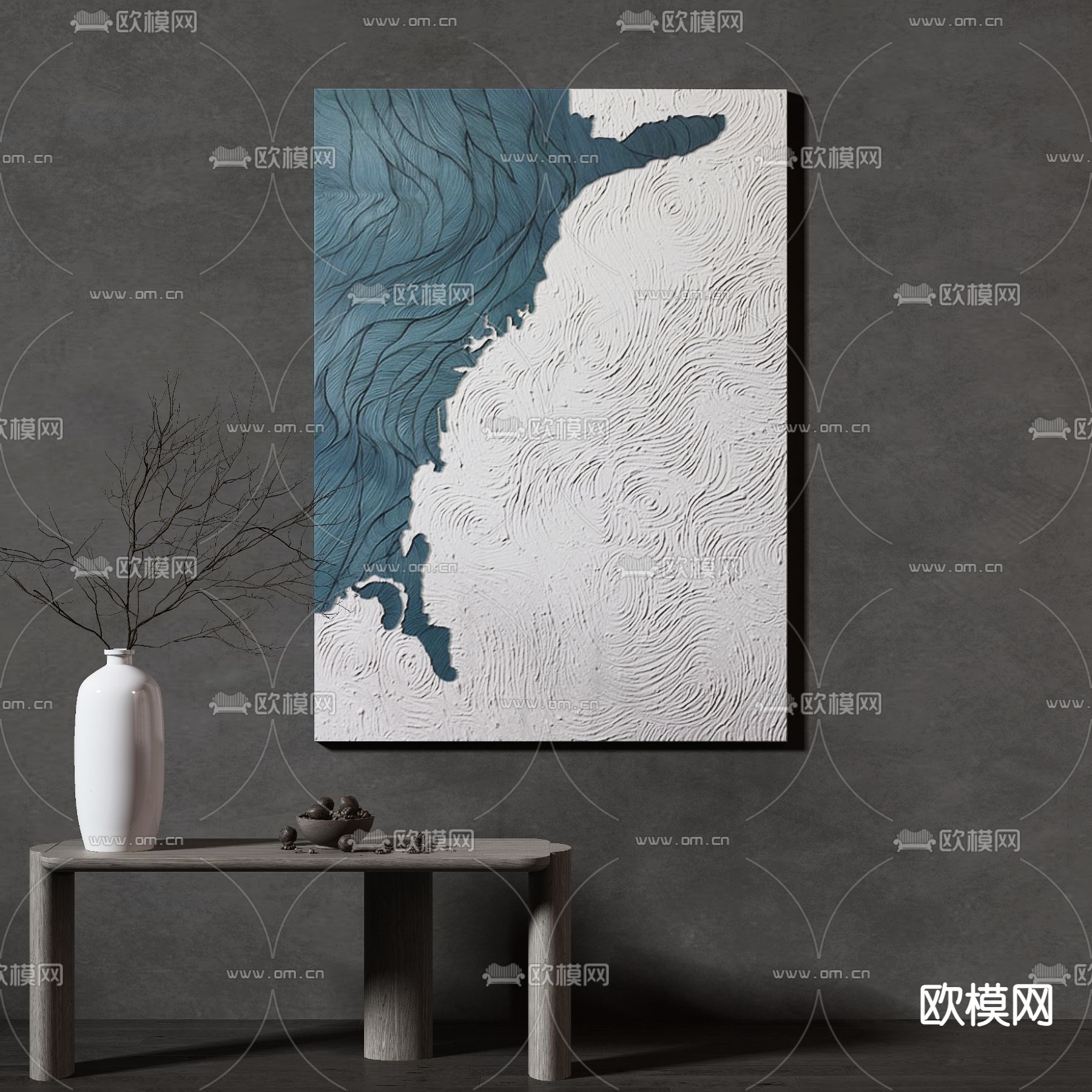 现代装饰画su模型