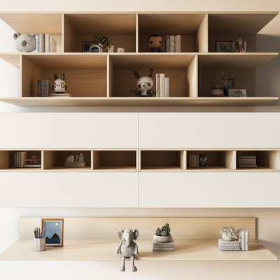  现代吊柜su模型 