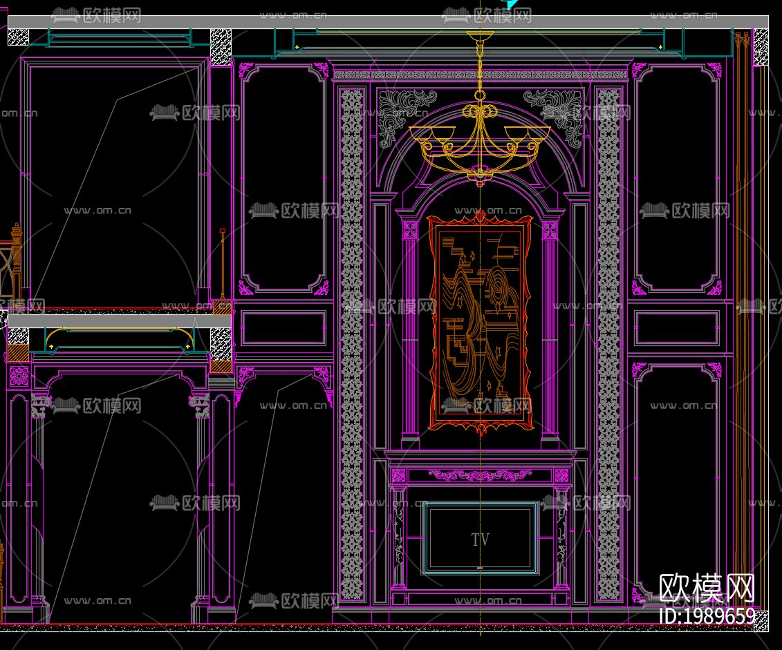 会所石材节点大样下载（渲染图1）