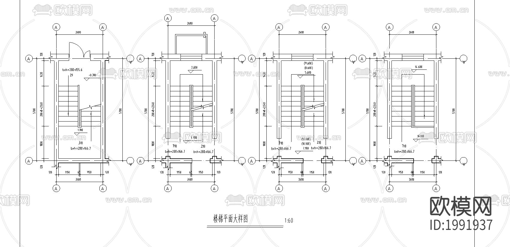 商住楼cad施工图下载（渲染图1）