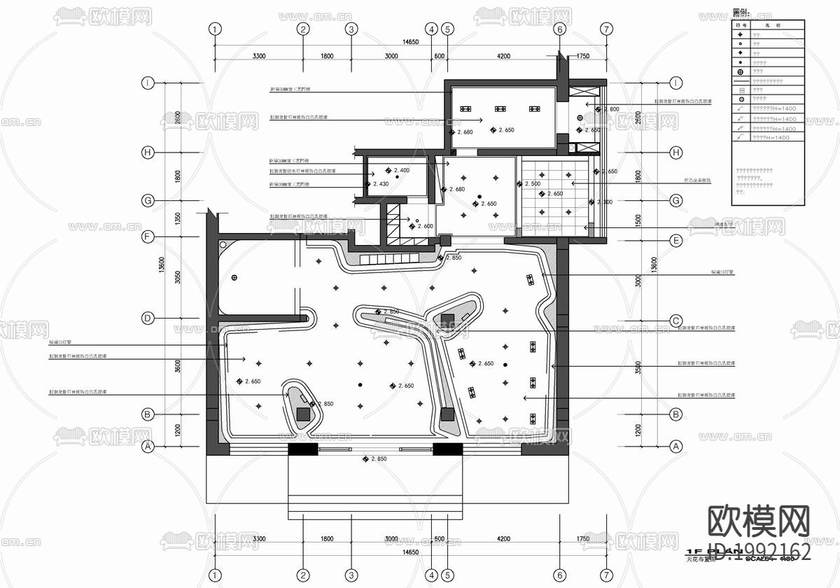 理发店CAD施工图下载（渲染图5）