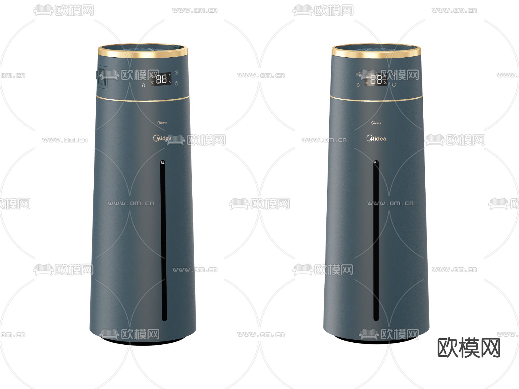 现代智能加湿器3d模型下载（渲染图1）