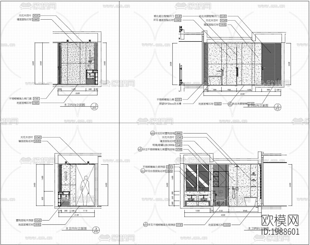 样板房cad施工图下载（渲染图6）