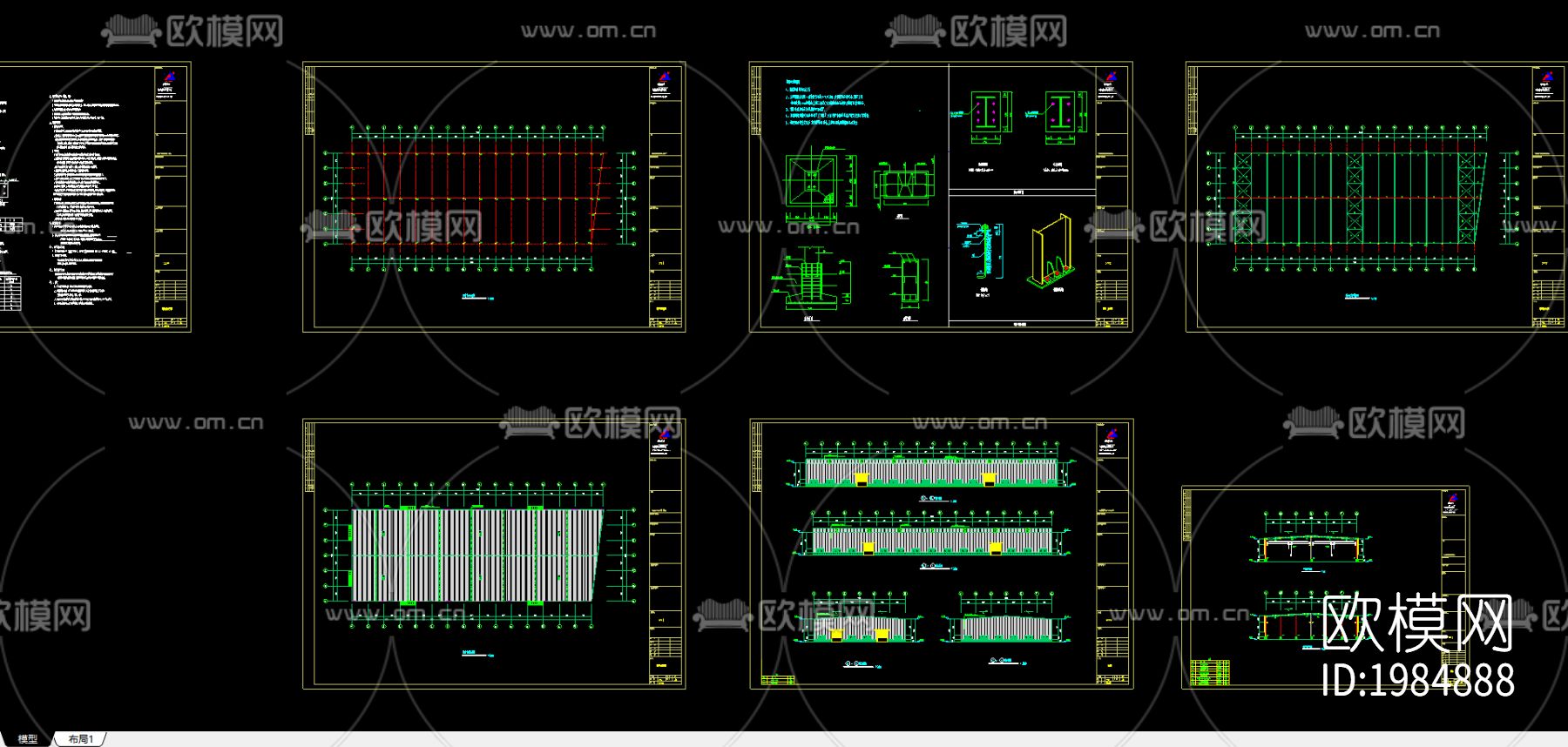 东升二厂cad施工图下载