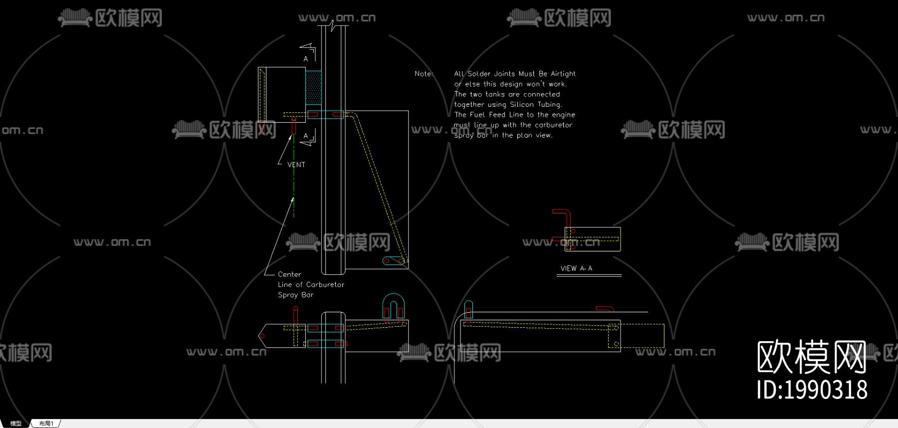 发动机部分零件节点大样下载