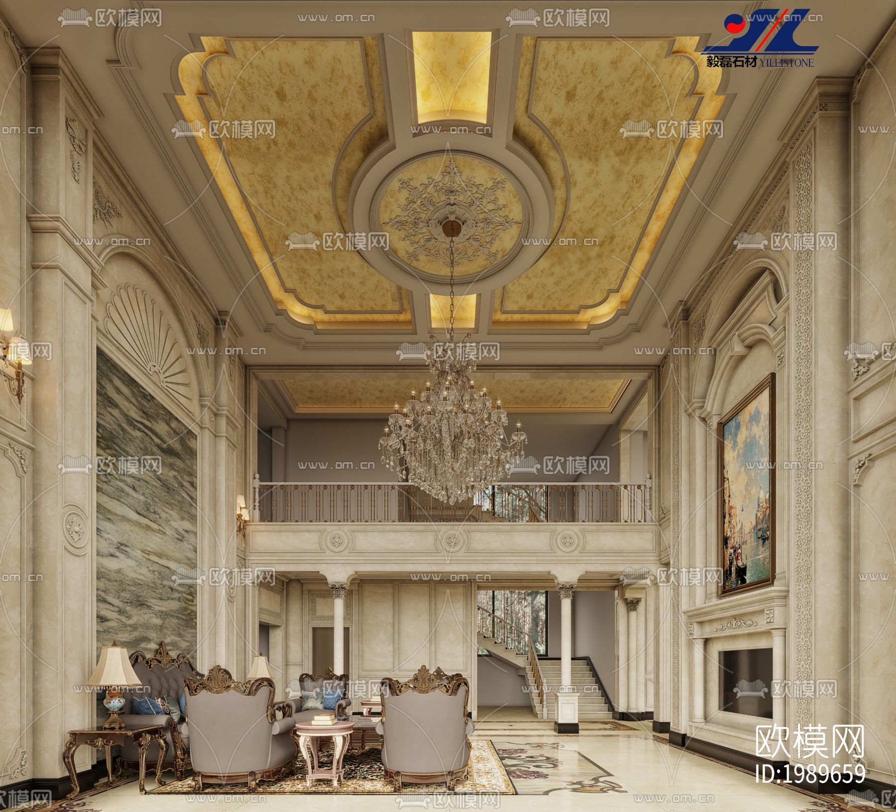 会所石材节点大样下载（渲染图2）