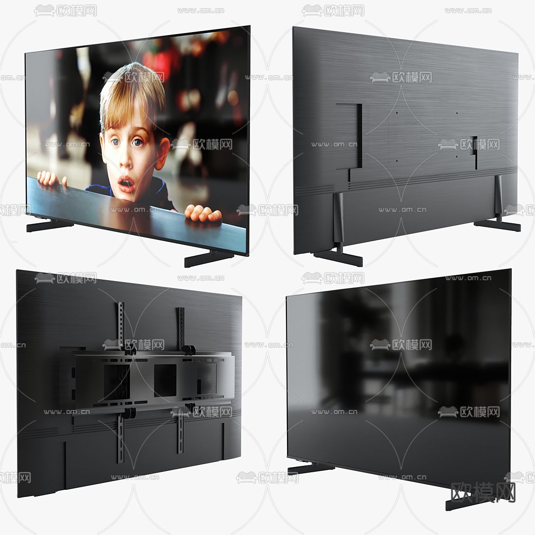 现代电视3d模型下载（渲染图2）