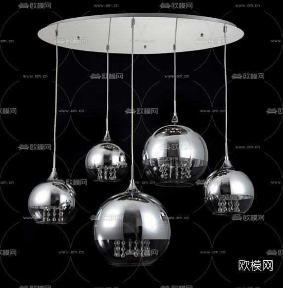 现代吊灯免费3d模型下载