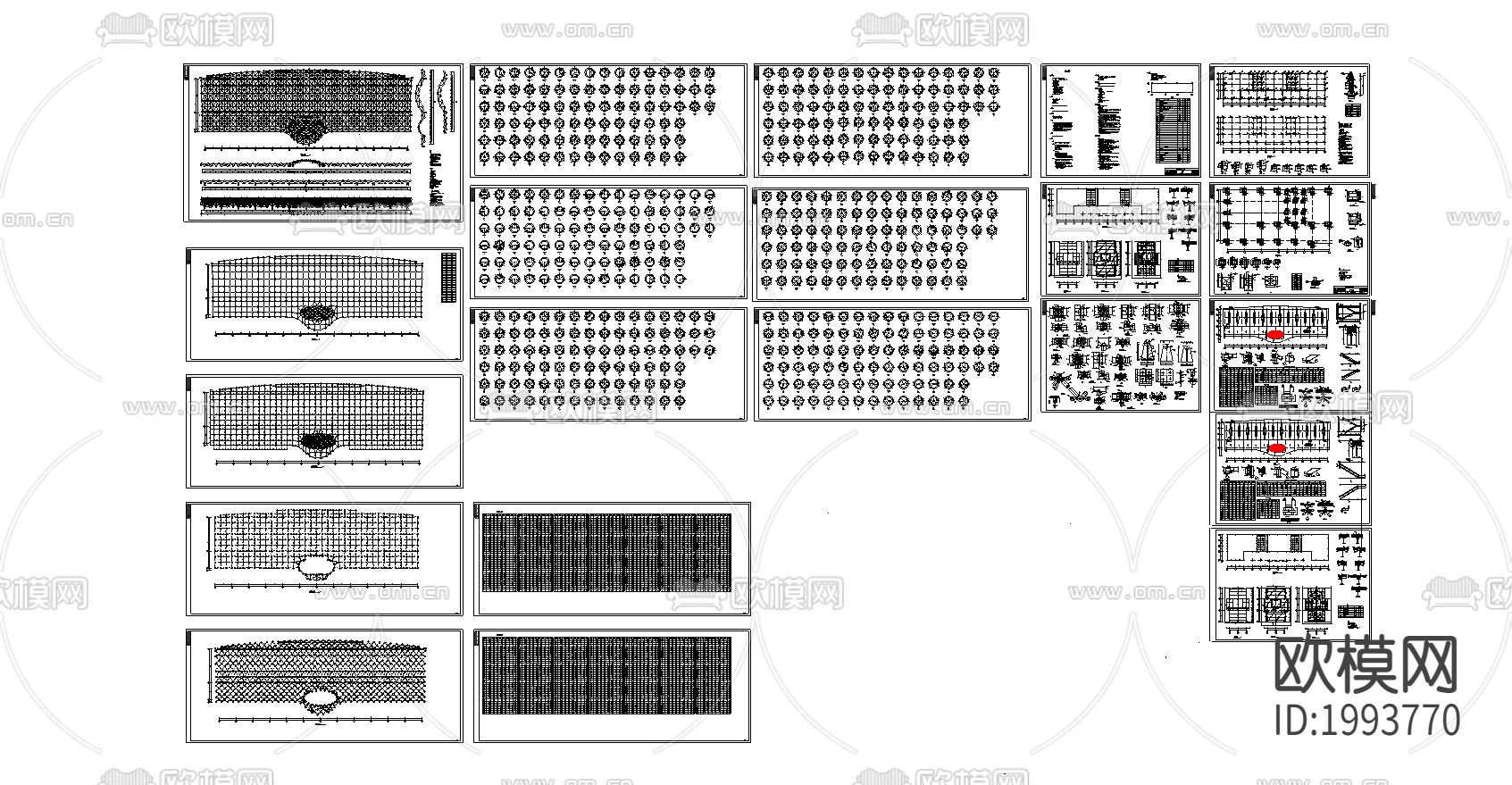 钢结构框架汽车cad图库下载（渲染图4）