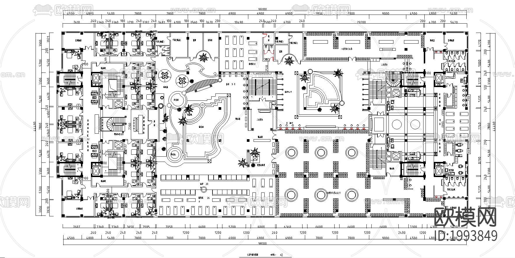 桑拿室cad平面图下载