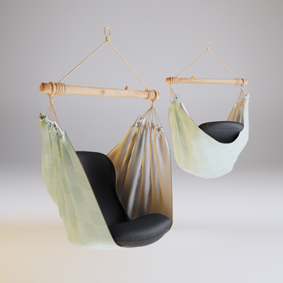  现代秋千吊椅su模型 