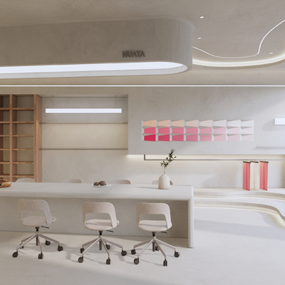  侘寂风商业展厅su模型 