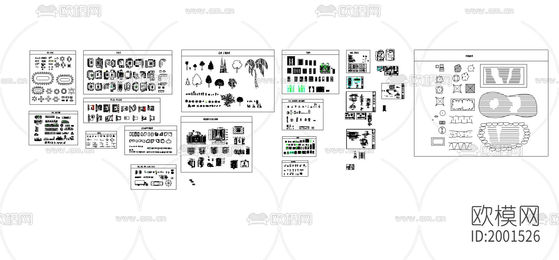 现代cad图库下载（渲染图3）