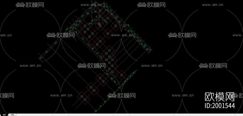 平臺方案cad施工圖下載(渲染圖1)