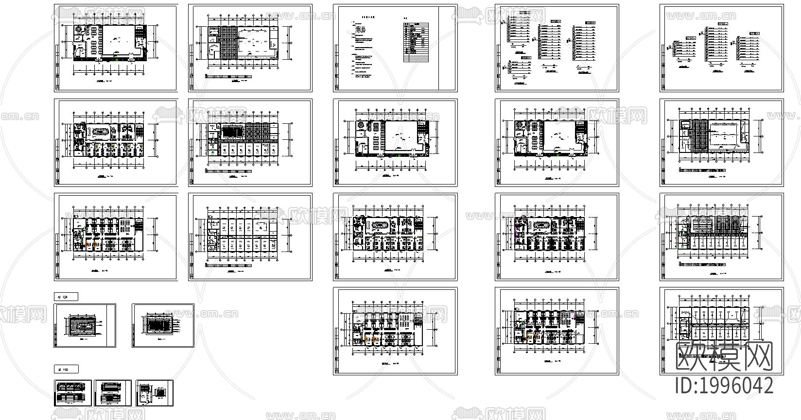 某综合楼建筑电气cad施工图下载（渲染图1）