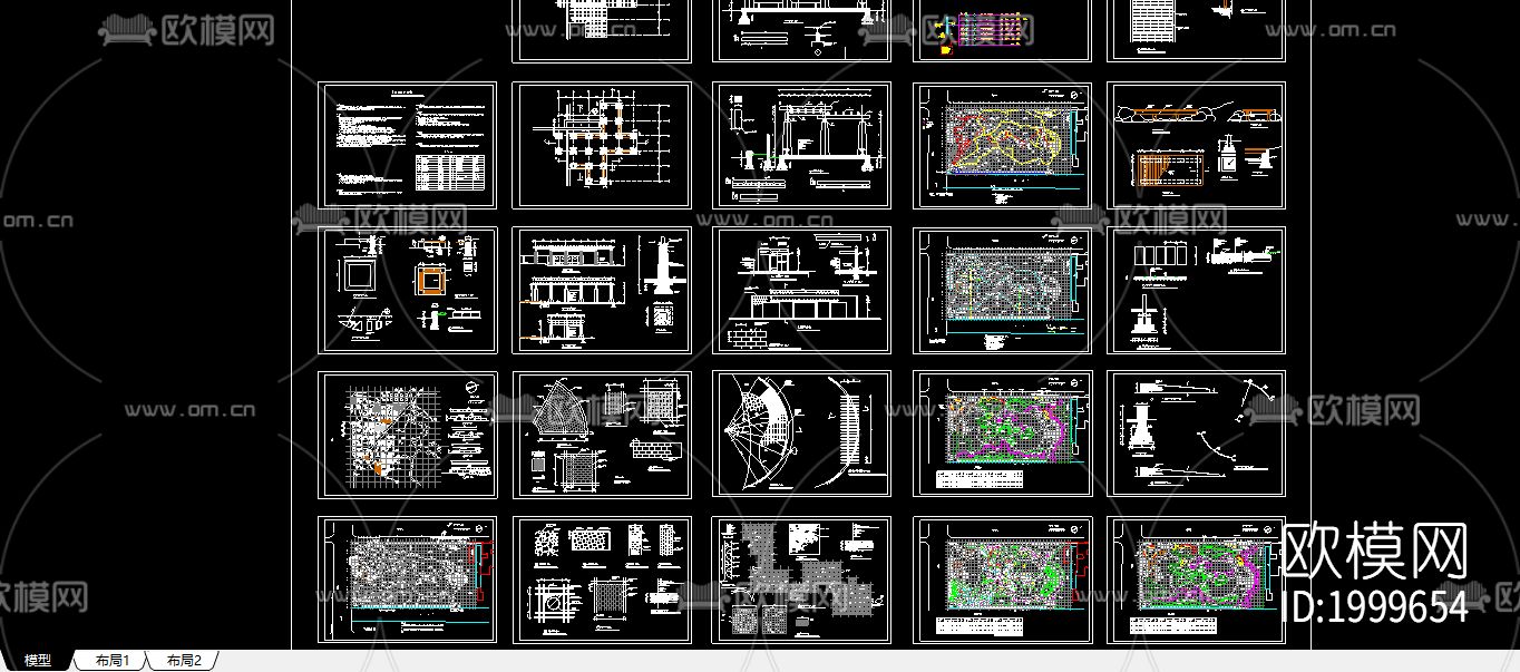 园林cad施工图下载（渲染图2）