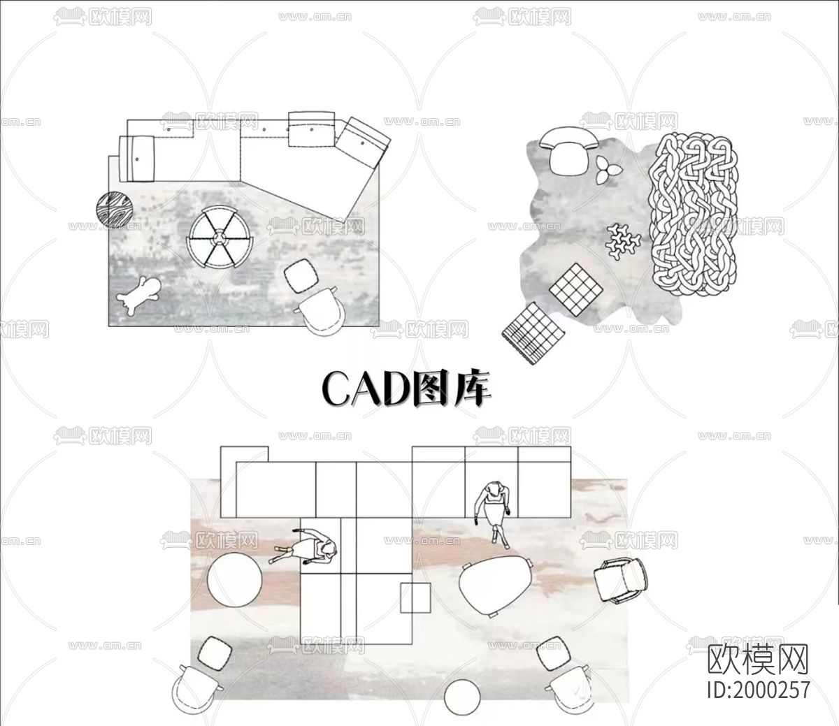 室内家具cad图库-免费3dmax模型库-欧模网