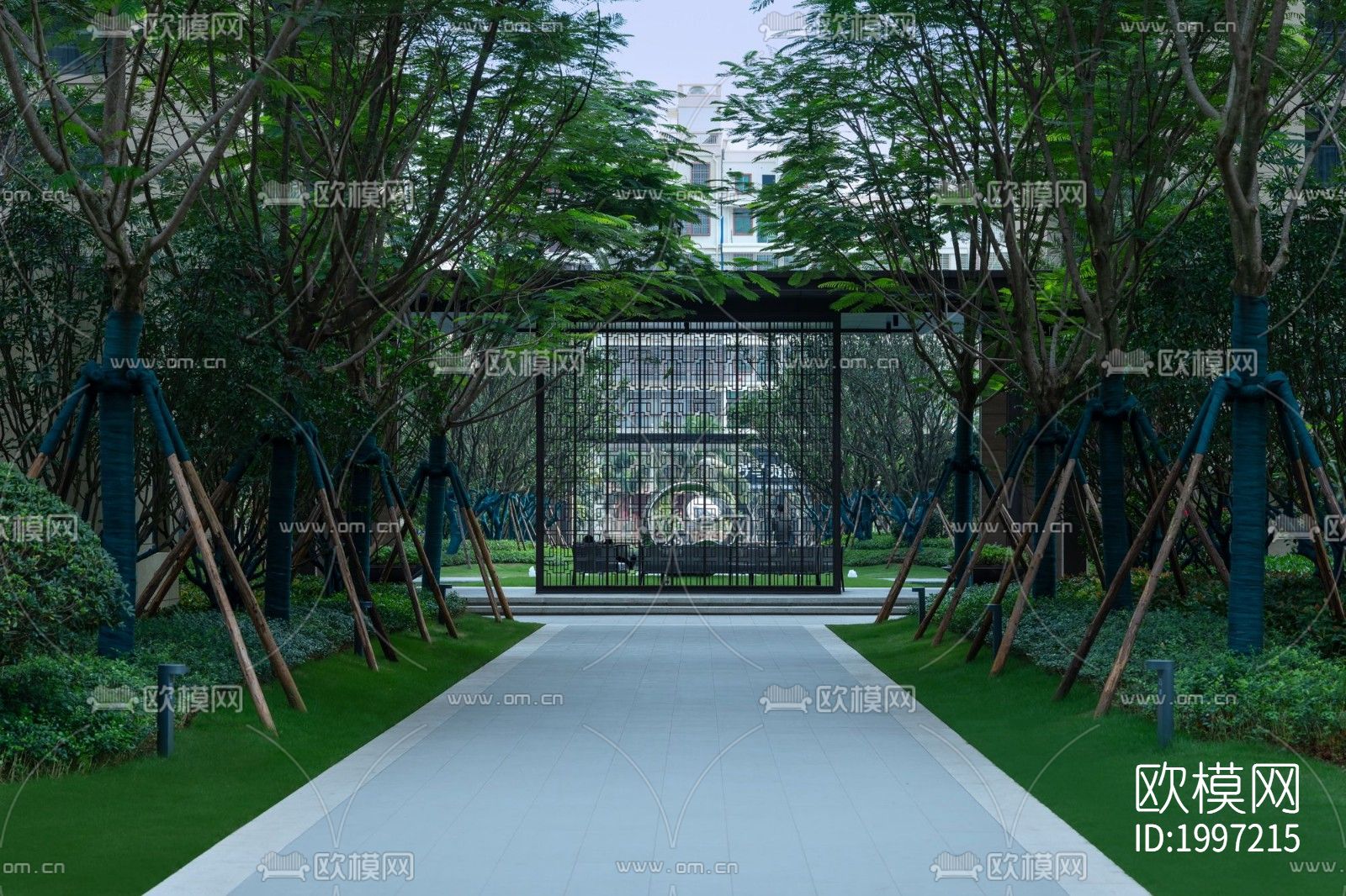 居民楼小区外景下载（渲染图7）