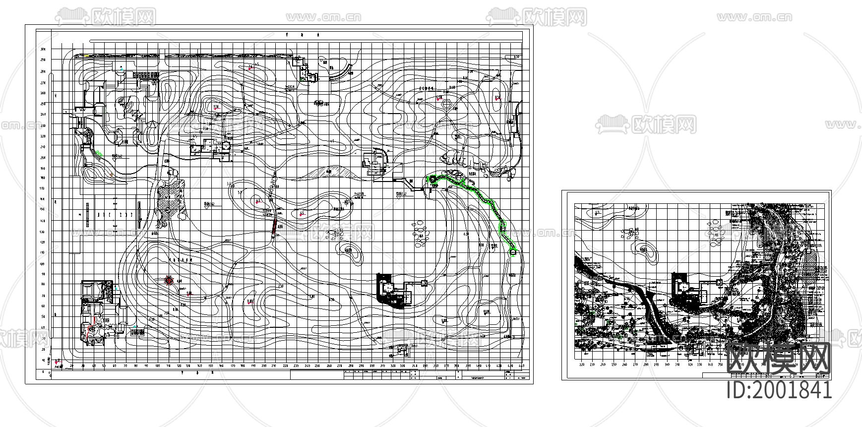 某公园CAD施工图下载（渲染图1）