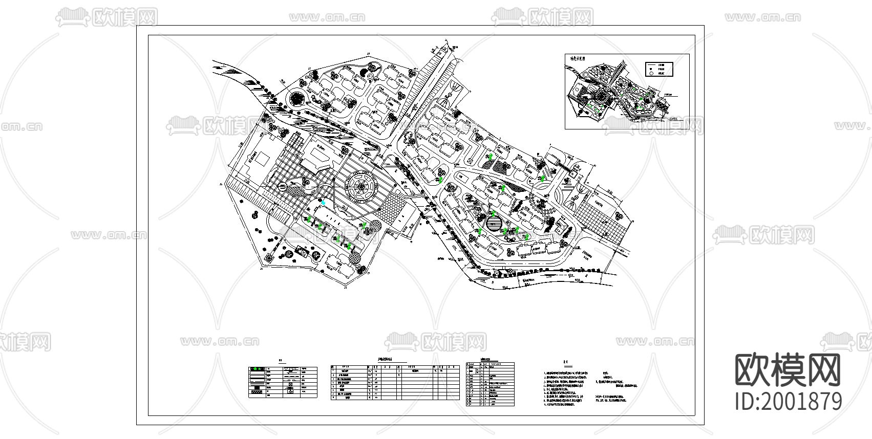 松河生活办公区总平面图下载