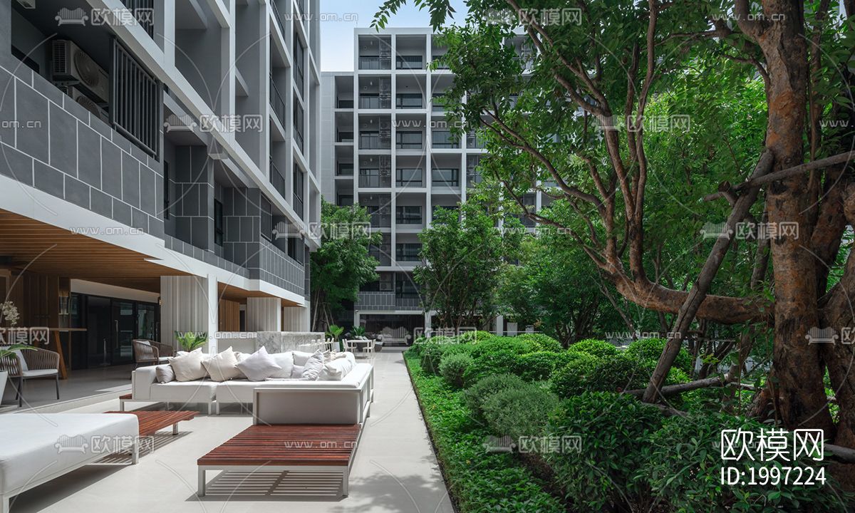 小区风景外景下载（渲染图2）