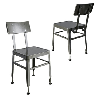 工业风金属单椅3d模型