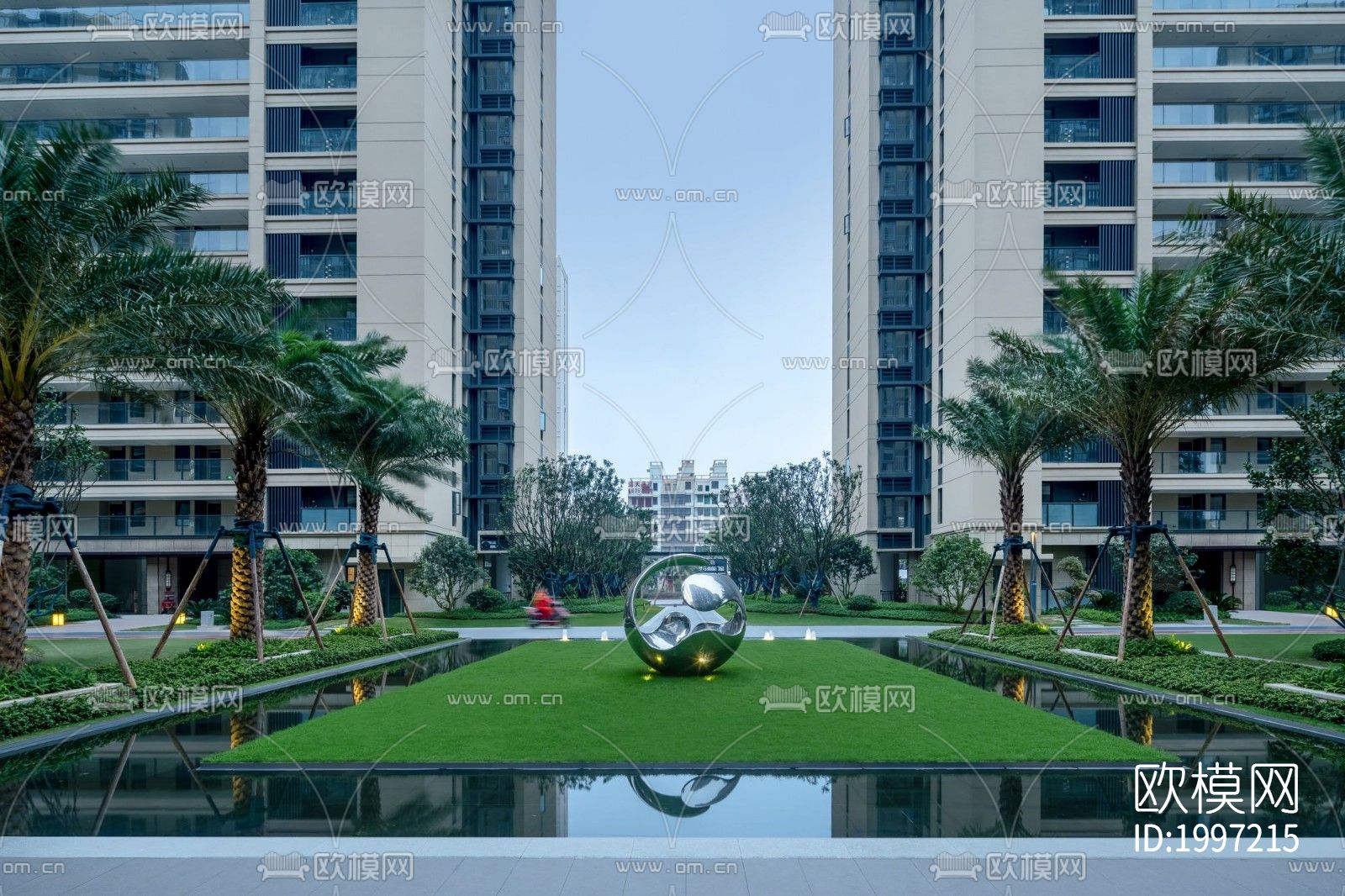 居民楼小区外景下载（渲染图5）