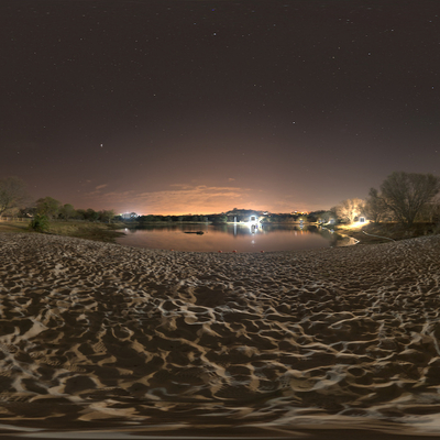 夜晚沙滩全景hdr外景贴图