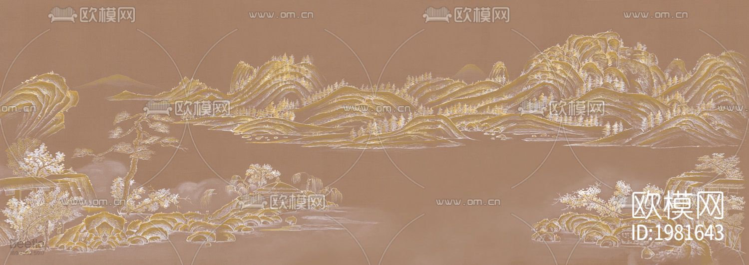 新中式壁画