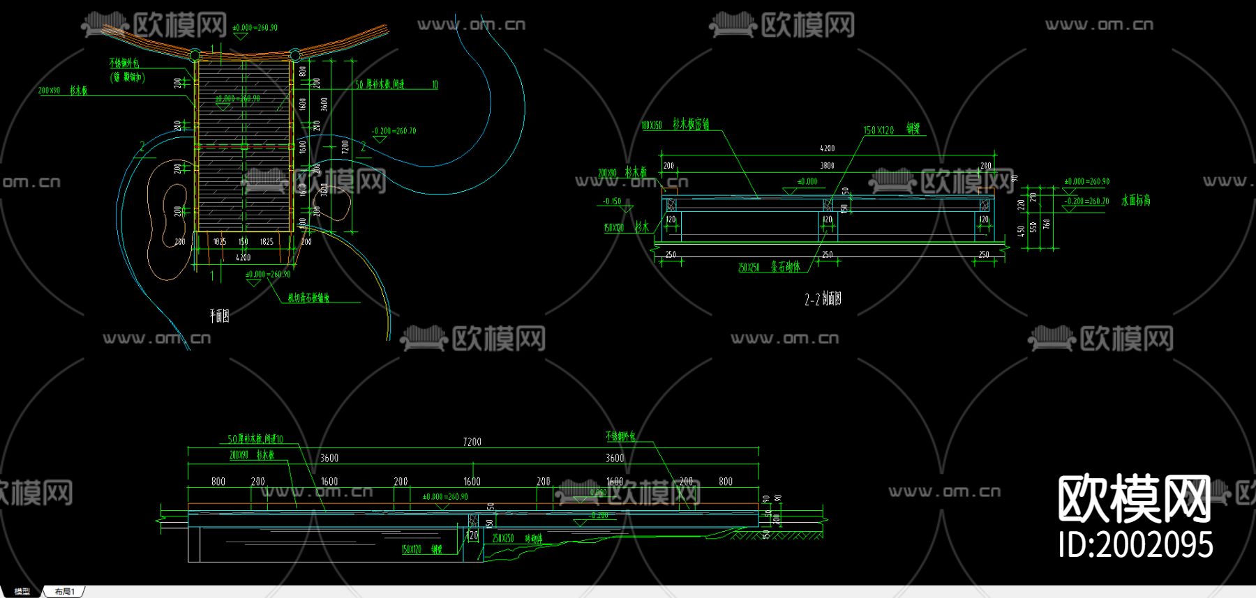园桥cad大样图下载