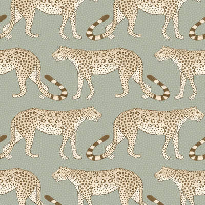  绿色卡通动物壁纸壁布墙纸 