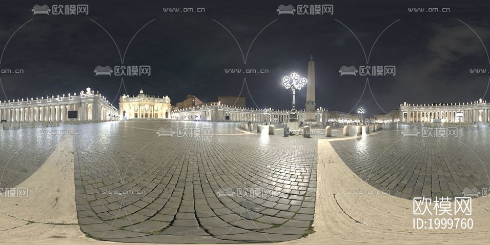 圣彼得广场夜景下载