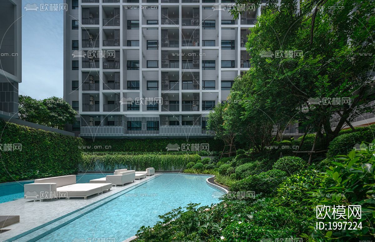 小区风景外景下载（渲染图6）