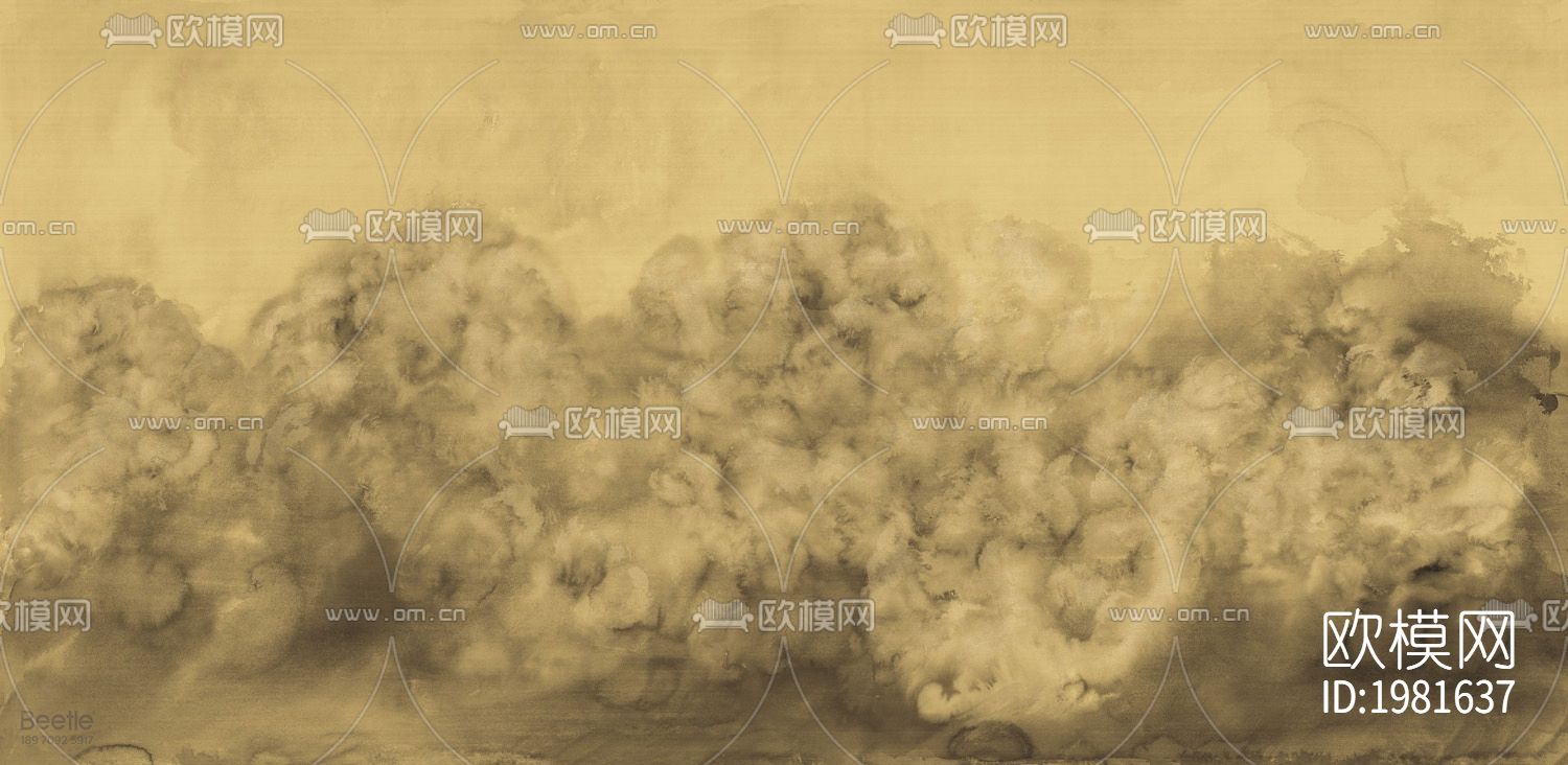 中式壁画下载（渲染图1）