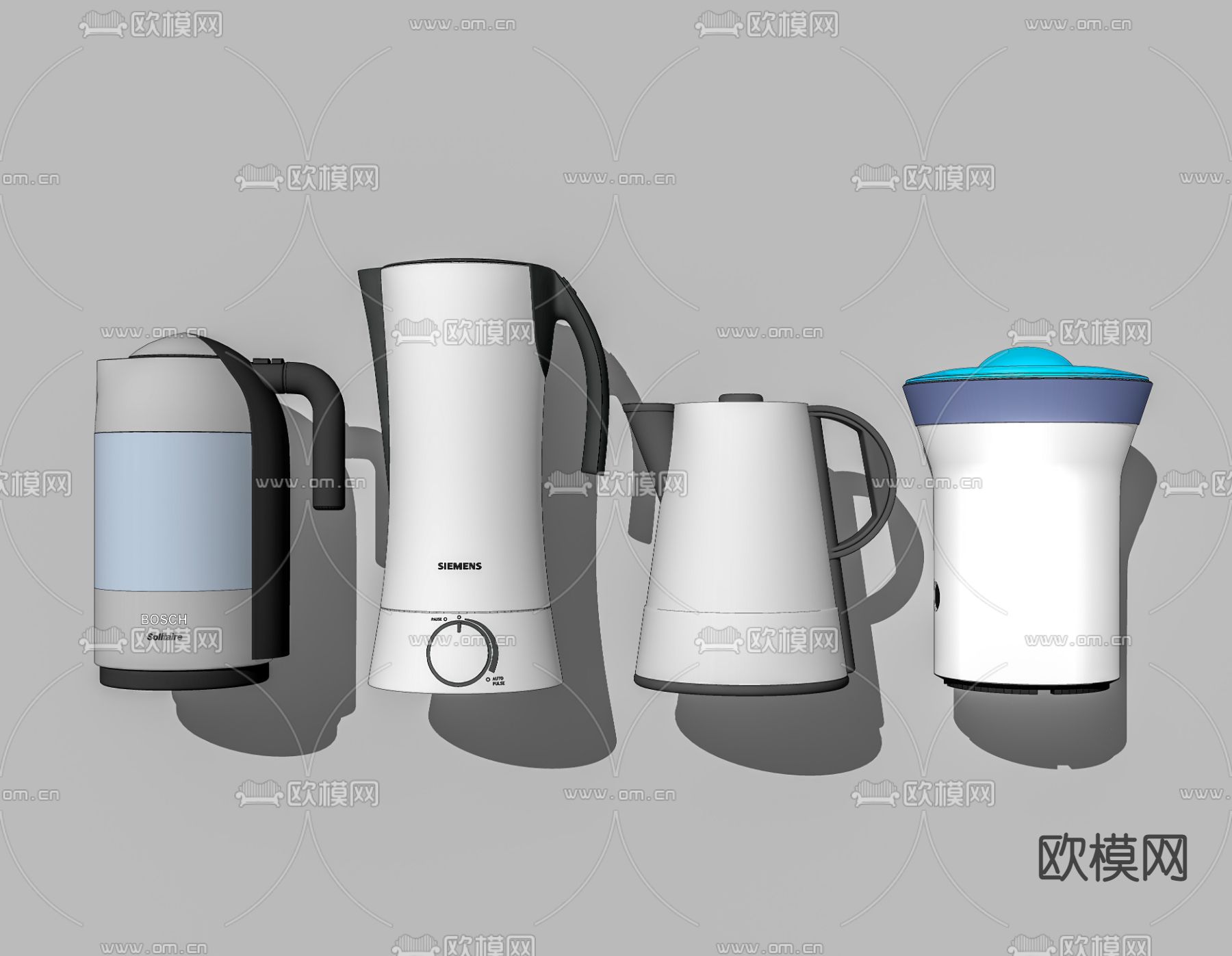 现代热水壶su模型下载（渲染图2）