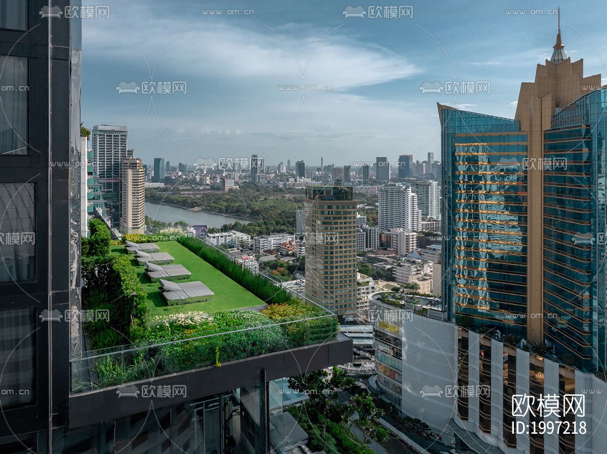 居民楼小区外景
