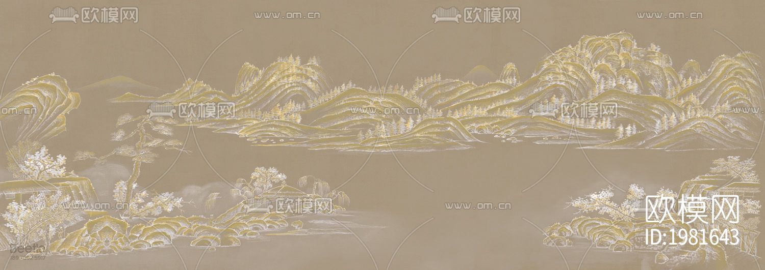 新中式壁画