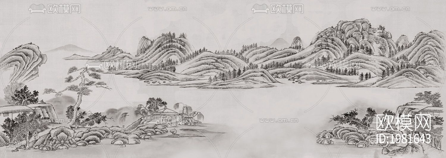 新中式壁画