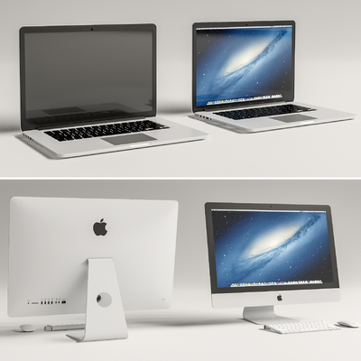 现代苹果电脑su模型