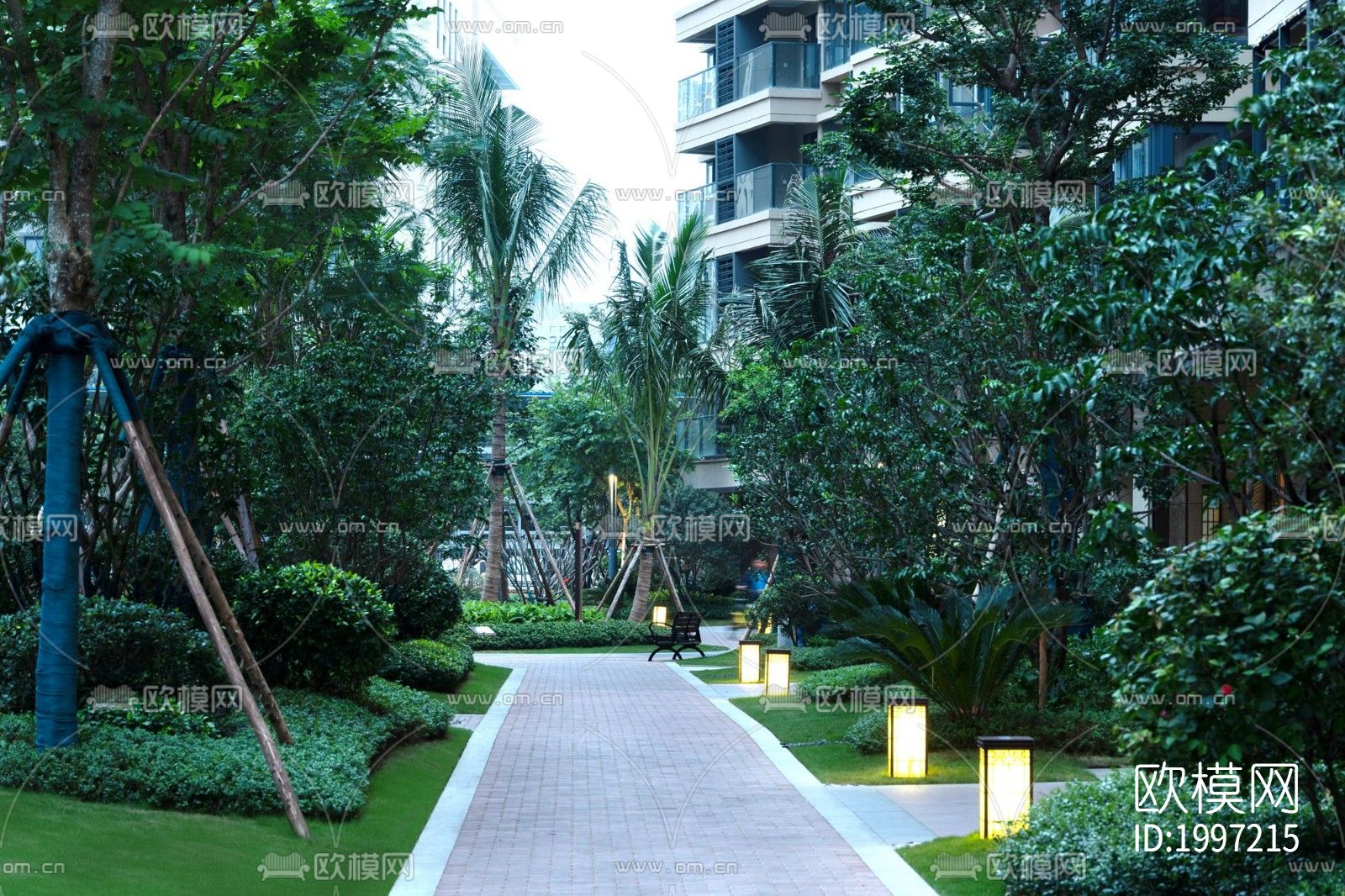 居民楼小区外景下载（渲染图9）