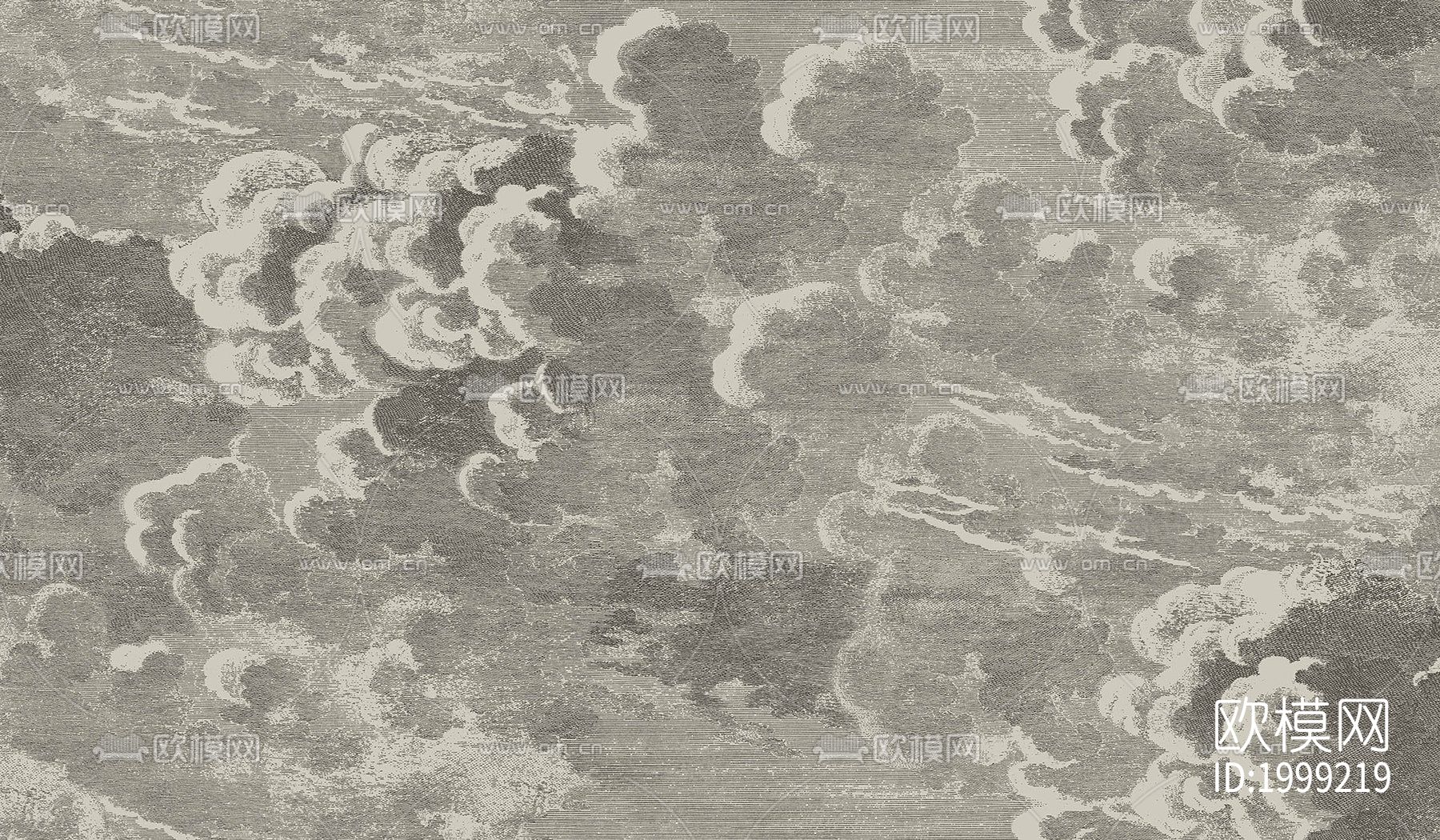 灰色波浪祥云地毯下载