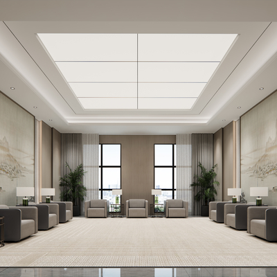  中式贵宾接待室su模型 