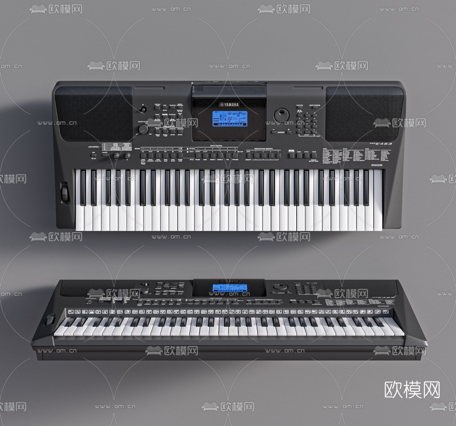 现代电子琴3d模型下载