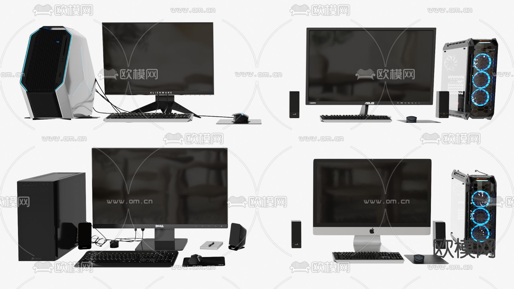 现代电脑3d模型