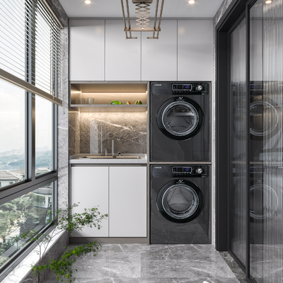  现代阳台su模型 