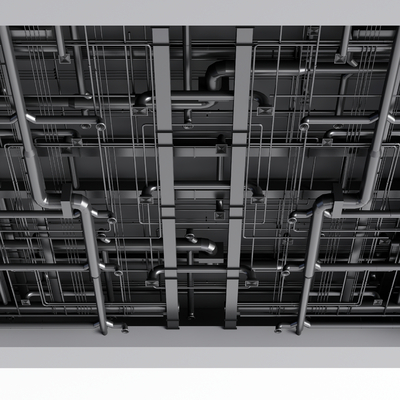  工业风吊顶su模型 