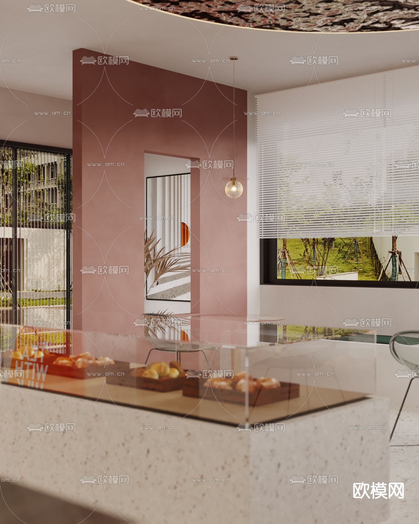 现代咖啡店3d模型下载（渲染图7）