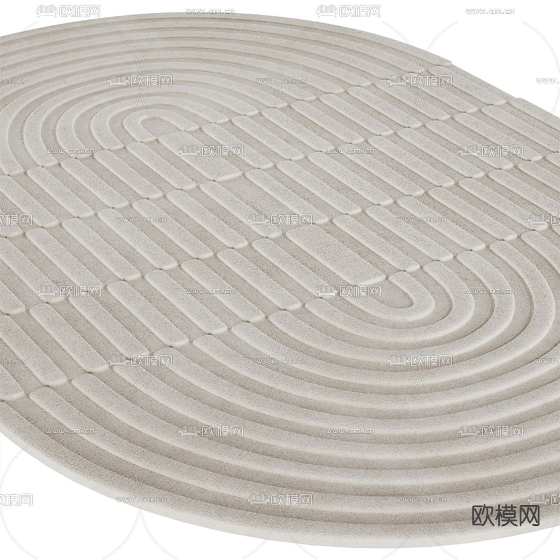现代布艺地毯3d模型