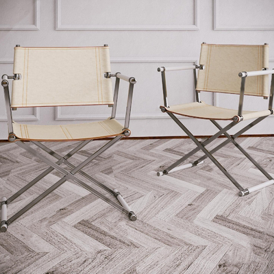  现代折叠户外椅su模型 