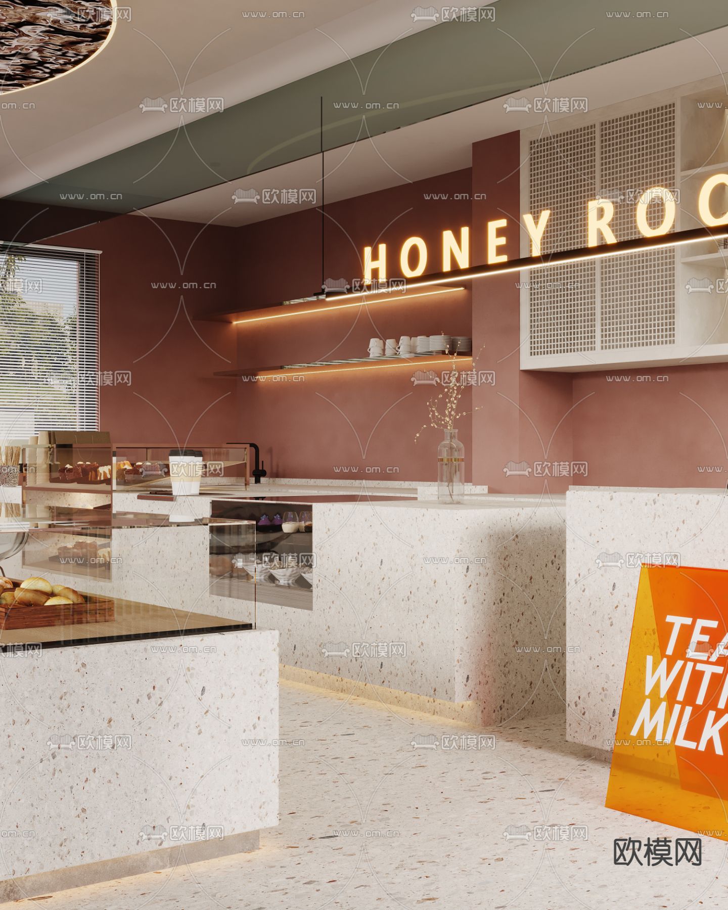 现代咖啡店3d模型下载（渲染图6）